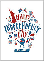 Select a verse or write your own. Independence Icons Card A1450U-X